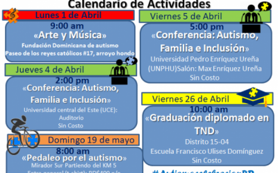 Celebraci&oacute;n del mes del autismo y el 24vo Aniversario de la fundaci&oacute;n dominicana de autismo.