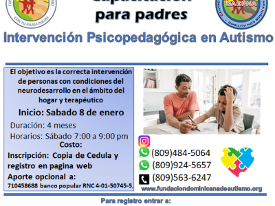 Capacitaci&oacute;n en Autismo para Madres y Padre